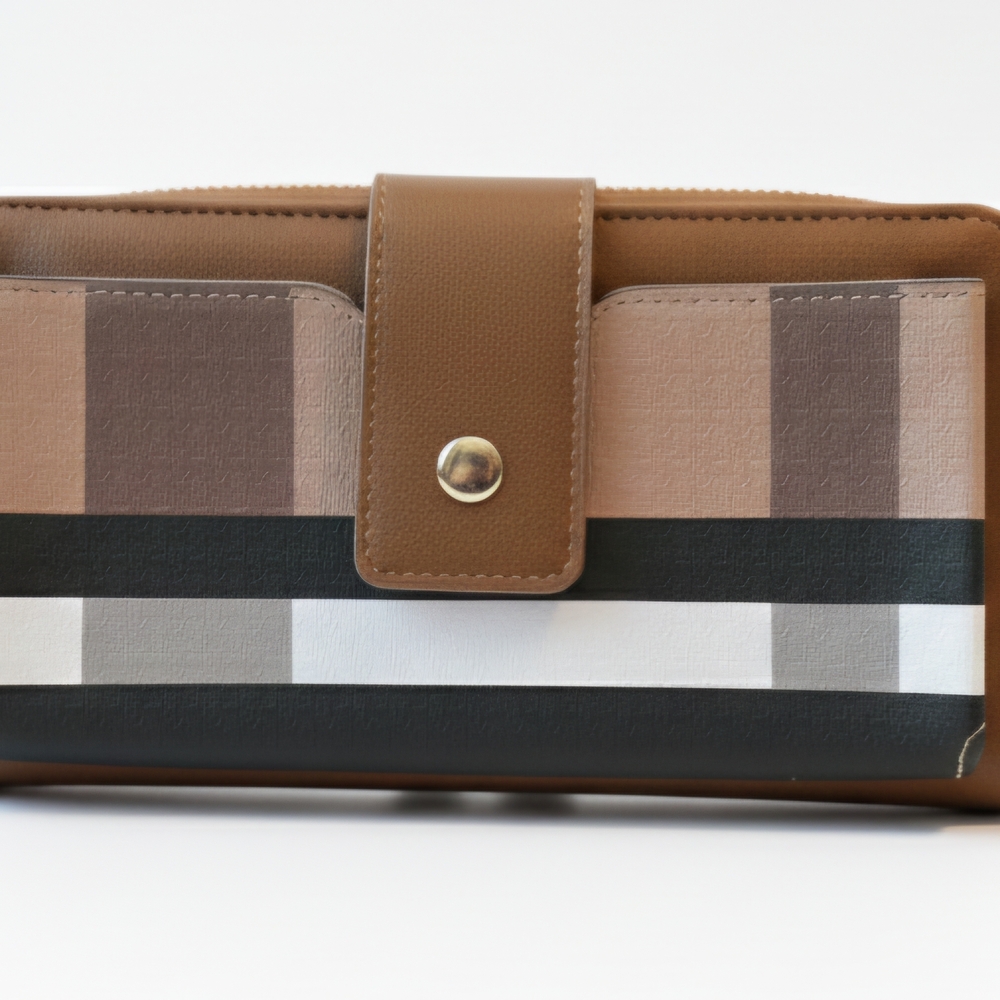 Elegant Brown and Black Women's Wallet
